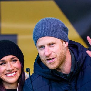 Vancouver, CANADA - Le prince Harry et Meghan Markle font une apparition lors de la célébration de bienvenue à Whistler pendant les Invictus Games Vancouver Whistler 2025. (Backgrid USA / Bestimage).