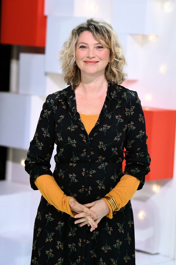 Exclusif - Cécile Bois - Enregistrement de l'émission "Vivement Dimanche prochain" au studio Gabriel à Paris, présentée par M.Drucker et diffusée le 28 avril 2019 sur France 2. Le 10 avril 2019
© Guillaume Gaffiot / Bestimage