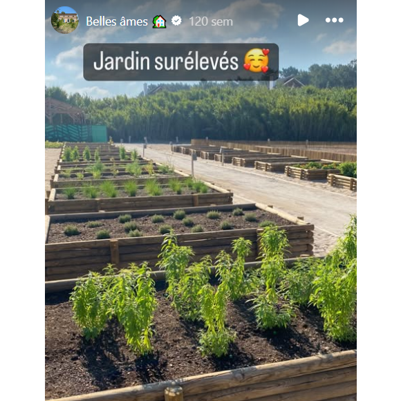Le jardin est surélevé, son idée pour une meilleure posture du dos.

Voici à quoi ressemble la superbe maison de Karine Le Marchand dans le Sud de la France.