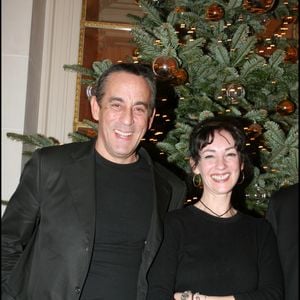 Béatrice Loustalan et Thierry Ardisson - soirée pour le lancement du premier CD Rue du Faubourg Saint-Honoré à l'hôtel Bristol. 2006 BALDINI / BESTIMAGE