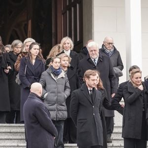 Pierre Casiraghi- Obsèques de Fernanda Biffi Casiraghi (99 ans), mère de Stefano Casiraghi, à Fino Mornasco, Italie, le 9 décembre 2024. © Emanuele Roberto De Carli/IPA via ZUMA Press/Bestimage