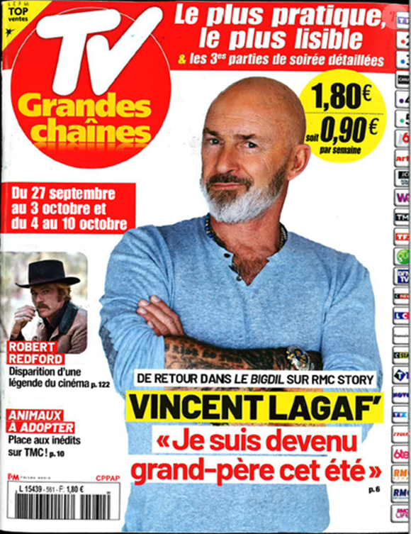 TV Grandes Chaînes avec Vincent Lagaf' du 27 septembre au 10 octobre 2025 ©TV Grandes Chaînes