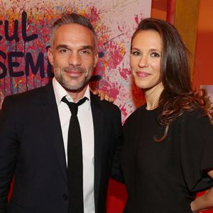 Philippe Bas et Lorie Pester lors de la Soirée de '"#SeulEnsemble" au Cirque Phenix à Paris, le 12 décembre 2016. 

Photo : Jerome Domine / ABACAPRESS.COM