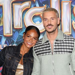 Christina Milian et son mari Matt Pokora (M.Pokora) - Avant-première du film "Les Trolls 3" au cinéma Gaumont Marignan à Paris. Le 11 octobre 2023. © Coadic Guirec / Bestimage