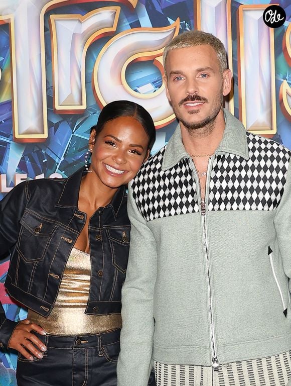 Christina Milian et son mari Matt Pokora (M.Pokora) - Avant-première du film "Les Trolls 3" au cinéma Gaumont Marignan à Paris. Le 11 octobre 2023. © Coadic Guirec / Bestimage