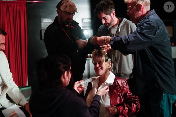 Exclusif - Isabelle Nanty - Backstage - Tournage de l'émission "Panique au 31", scénarisée par A.Ducret et T.Villa, réalisée par G.Leforestier, diffusée le 30 décembre 2024 sur TF1.
© Christophe Clovis / Bestimage