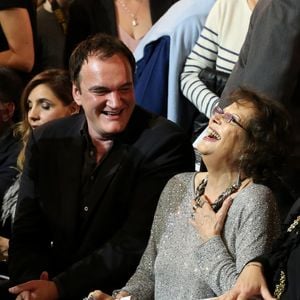 Quentin Tarantino et Claudia Cardinale - Soirée d'ouverture du Grand Lyon Film Festival Lumière 2013 avec un hommage a Jean-Paul Belmondo et la projection du film "Un singe en hiver" a la Halle Tony Garnier a Lyon le 14 Octobre 2013.

©Bestimage
