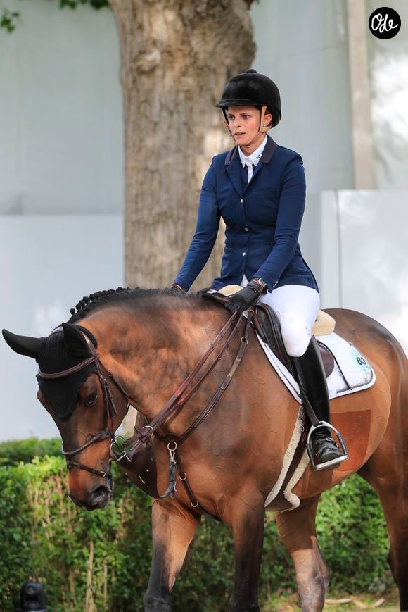 Athina Onassis -  People lors du "Longines Global Champions Tour Madrid" au Club de Campo Villa de Madrid le 18 Mai 2019. GTRES / BESTIMAGE
