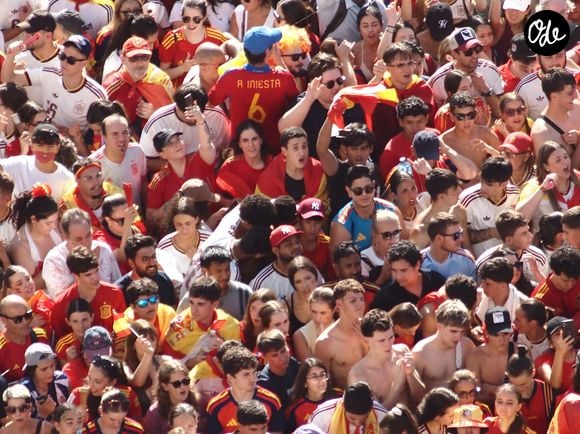L'équipe d'Espagne célèbre sa victoire en Coupe du Monde 2026 (FIFA World Cup 2026) devant une foule en liesse de plus de 2 millions de personnes à Madrid, le 20 juillet 2026.

Zuma Press/Bestimage