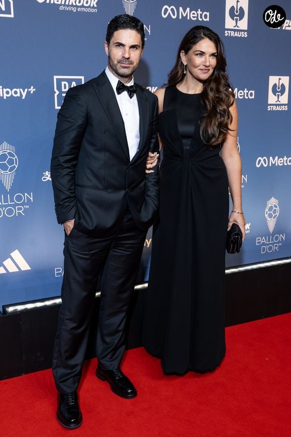 Mikel Arteta et sa femme Lorena Bernal à la 70e cérémonie du Ballon d'Or au Palladium Theatre, le 26 octobre 2026 à Londres. 

© Cyril Moreau / Bestimage