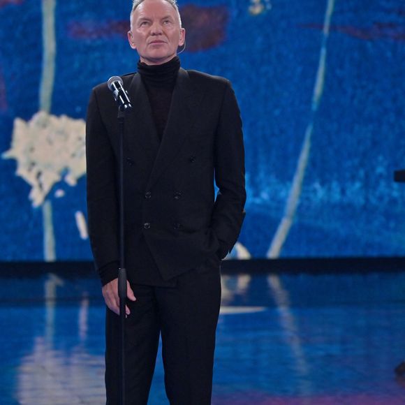 Le chanteur Sting est l'invité de l'émission Che tempo che fa à Milan le 8 décembre 2024. SGP / BESTIMAGE