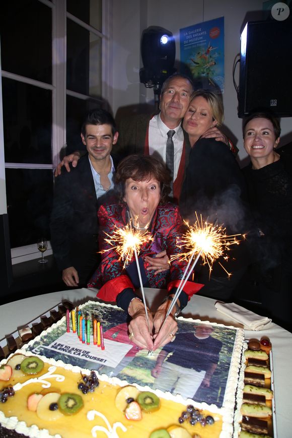 Philippe Gaudin, Stephane Marie, Luana Belmondo, Sophie jovillard, Noelle Breham - 10eme anniversaire de l'emission 'Silence ça pousse' sur France 5 a Paris le 9 octobre 2012.
