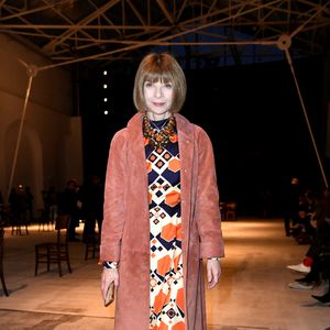 Anna Wintour au défilé de mode "Jil Sander" lors de la fashion week à Milan. Bestimage
