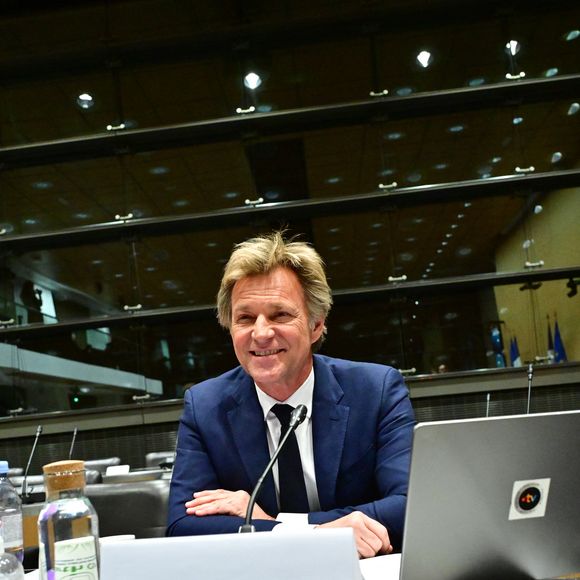 Audition de Laurent Delahousse, journaliste et présentateur de télévision, par la commission d'enquète "Audiovisuel public" à l'Assemblée Nationale à Paris, France, le 2 février 2026. © Christian Liewig/Bestimage