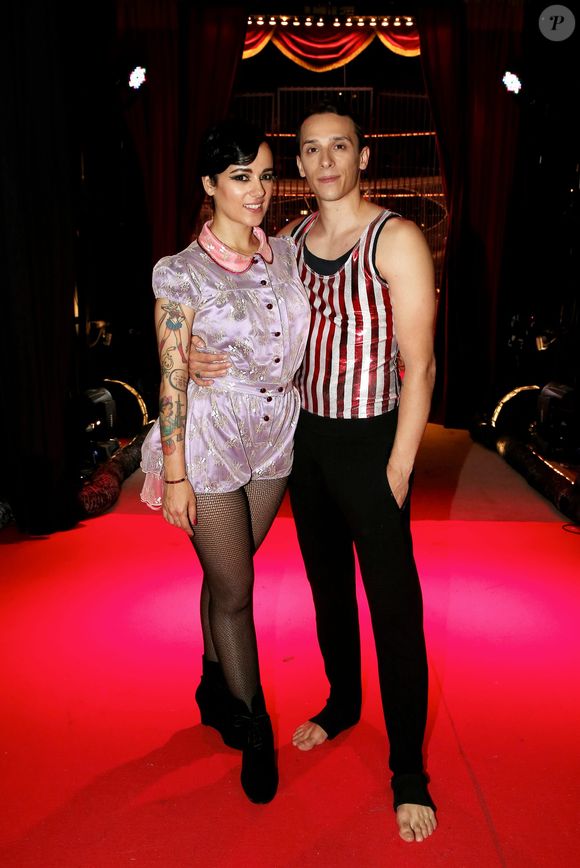 Alizée et son compagnon Grégoire Lyonnet - Backstage - 53ème Gala de l'union des artistes au Cirque d'Hiver Bouglione à Paris le 12 juin 2016. Diffusion sur France 2 le 26 novembre prochain. © Dominique Jacovides / Bestimage