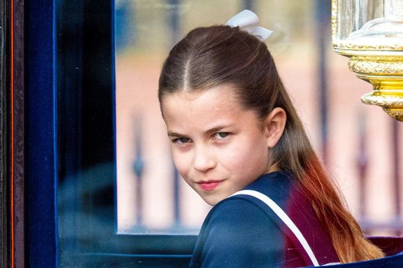 La princesse Charlotte de Galles - Les membres de la famille royale britannique lors de la parade Trooping the Color à Londres, Royaume Uni, le 15 juin 2024. © Backgrid USA/Bestimage