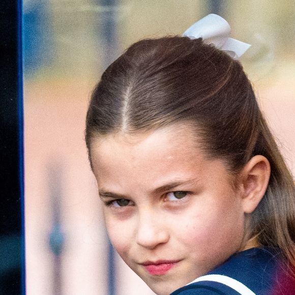 La princesse Charlotte de Galles - Les membres de la famille royale britannique lors de la parade Trooping the Color à Londres, Royaume Uni, le 15 juin 2024. © Backgrid USA/Bestimage