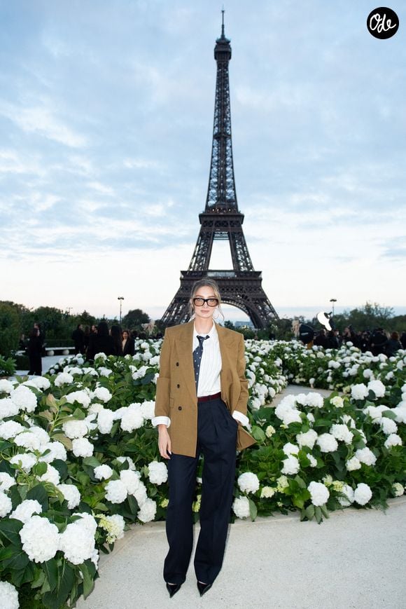 Mathilde Pinault assiste au défilé Saint Laurent Femme Printemps-Été 2026 dans le cadre de la Fashion Week de Paris, à Paris, en France, le 29 septembre 2025. Photo : Aurore Marechal/ABACAPRESS.COM