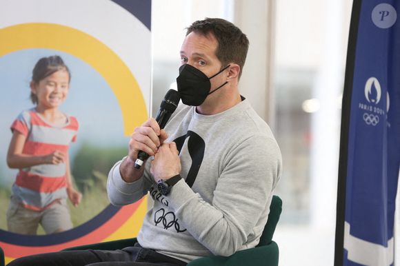 Thomas Pesquet à la conférence de presse de la semaine olympique et paralympique à Pulse, à Saint-Denis, près de Paris, France, le 17 janvier 2022. Photo par Jerome Domine/ABACAPRESS.COM