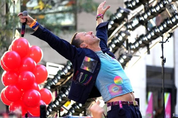 Octobre 2024, New York, New York, États-Unis : Chris Martin et Coldplay se sont produits à la série de concerts Citi du Today Show, Rockefeller Center, NYC.8 octobre 2024.