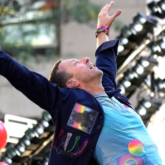 Octobre 2024, New York, New York, États-Unis : Chris Martin et Coldplay se sont produits à la série de concerts Citi du Today Show, Rockefeller Center, NYC.8 octobre 2024.