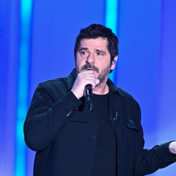 Exclusif - Patrick Fiori - Enregistrement de l'émission Vivement dimanche en hommage au duo Jean Poiret et Michel Serrault au studio Gabriel, presentée par Michel Drucker. © Guillaume Gaffiot / Bestimage