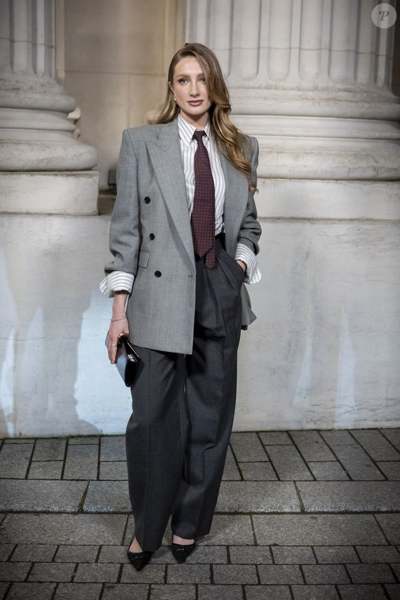 Mathilde Pinault - Photocall du défilé Saint Laurent  "Collection Masculine Prêt-à-Porter Automne/Hiver 2025-2026" lors de la Fashion Week de Paris (PFW) le 28 janvier 2025 © Olivier Borde /Bestimage