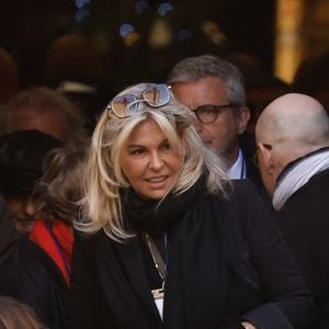 Caroline Margeridon - Sorties des obsèques de Brigitte Bardot en l'église Paroissiale Notre-Dame-de-l'Assomption de Saint-Tropez, France, le 7 janvier 2026.  © Jacovides-Moreau/Bestimage