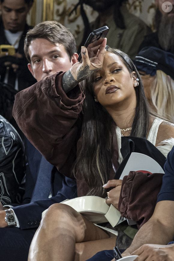 Alexandre Arnault et Rihanna au défilé Homme A$AP Rocky X American Sabotage by AWGE Printemps/Été 2025  dans le cadre de la Fashion Week de Paris, France, le 21 juin 2024. © Olivier Borde/Bestimage