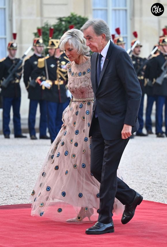 Hélène Mercier-Arnault et Bernard Arnault - Dîner d'état de l'Elysée pour le président sud-coréen Lee Jae Myung le 8 septembre 2026  © Christian Liewig/Bestimage