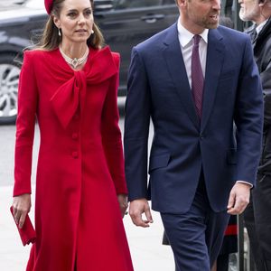 Le prince William, prince de Galles, et Catherine (Kate) Middleton, princesse de Galles - La famille royale britannique célèbre le 76ème Commonwealth Day à l'abbaye de Westminster à Londres, le 10 mars 2025.