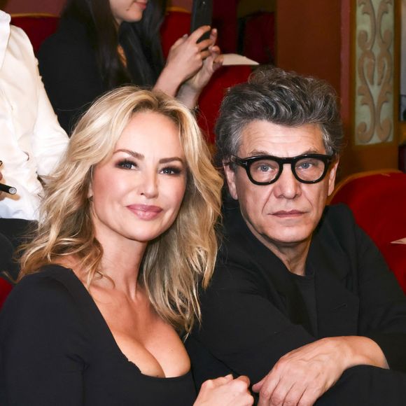 Exclusif - Anthony Delon, Adriana Karembeu et son compagnon Marc Lavoine - Concerto pour la paix de Omar Harfouch au théâtre de Béziers le 8 mai 2025 © Jack Tribeca / Bestimage