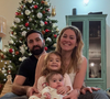 Laure et Matthieu de "Mariés au premier regard" avec leurs filles Lya et Rose, le 16 décembre 2024