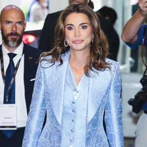 La reine Rania de Jordanie participe au 50ème édition du Forum de la Maison Européenne Ambrosetti à Milan, le 7 septembre 2024. Backgrid UK/ Bestimage