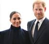 Les documents tant attendus seraient finalement arrivés six mois après la demande initiale, alors que le délai habituel est d’environ trois semaines. De quoi s'interroger !
Le prince Harry, duc de Sussex et Meghan Markle, duchesse de Sussex, en visite à New York, le 23 septembre 2021. © Taidgh Barron/Zuma Press/Bestimage