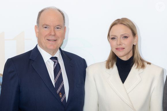 TT.SS.HH. Le Prince Albert II (Le prince Albert II de Monaco) et la Princesse Charlène de Monaco (La princesse Charlène de Monaco) assistent à l'inauguration des 'Petites Merveilles' créées par Marie Ducruet et Élise Rouillard. Little Wonders est un espace dédié aux enfants avec des jeux, des activités éducatives et un café situé sur le Boulevard Rainier III. © Olivier Huitel/Pool Monaco/Bestimage