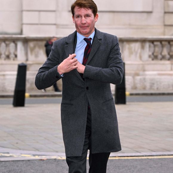 James Blunt arrive à la Chapelle Royale du Palais St James pour le baptême de la fille de la princesse Beatrice . Photo par Backgrid UK/ Bestimage