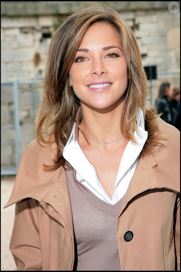 Mélissa Theuriau au défilé Céline en 2008 RINDOFF-BORDE / BESTIMAGE