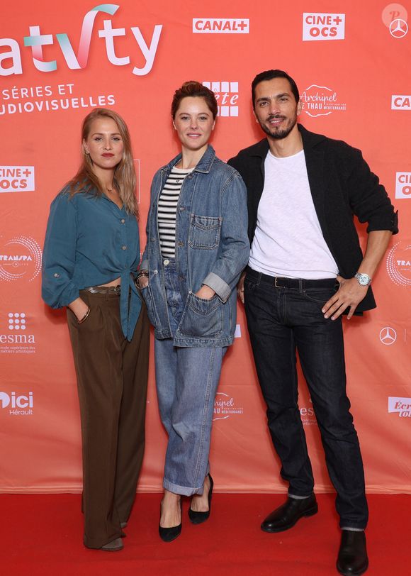 Exclusif - Déborah Krey, Barbara Probst, Samir Boitard (L'or bleu) au photocall de la soirée d'ouverture du festival Creatvty 2025 à Sète le 12 novembre 2025.

© Denis Guignebourg / Bestimage