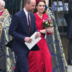 Le prince William, prince de Galles, et Catherine (Kate) Middleton, princesse de Galles - La famille royale d'Angleterre célèbre le 76ème Commonwealth Day à l'abbaye de Westminster à Londres le 10 mars 2025. ©Julien Burton/ Bestimage