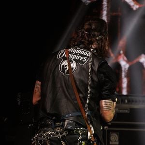 Johnny Depp - Concert du groupe Hollywood Vampires à l'Adidas Arena à Paris le 26 août 2026. © Jasmine Aissaoui / Bestimage