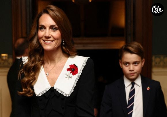 Catherine (Kate) Middleton, princesse de Galles, Le prince George de Galles - La famille royale britannique assiste au Festival du Souvenir de la Royal British Legion, en l'honneur des militaires, au Royal Albert Hall à Londres, le 8 novembre 2025.