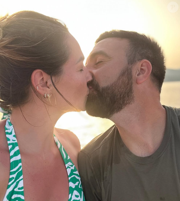 Laure et Matthieu de "Mariés au premier regard" complices en Corse, 10 juillet 2023