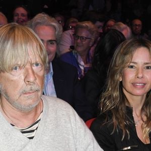 Exclusif - Le chanteur Renaud (Renaud Séchan) et son ex-femme Romane Serda - People au concert de Dave à Bobino à Paris le 18 novembre 2019. © Coadic Guirec/Bestimage
