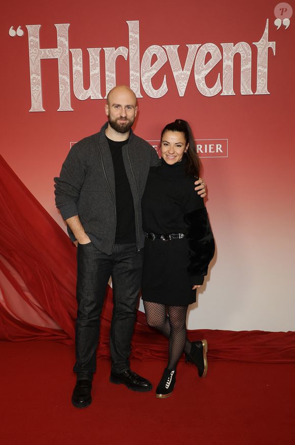 François Alu et sa compagne Denitsa Ikonomova - Avant-première du film "Hurlevent" au Grand Rex à Paris le 2 février 2026. © Coadic Guirec/Bestimage