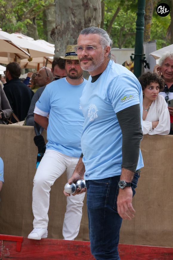 Les Chefs à Saint-Tropez fêtent les producteurs 2026. Pétanque des Chefs - Glenn Viel place des Lices à Saint-Tropez, le 3 mai 2026. © Jean-Marc LhomerBestimage.