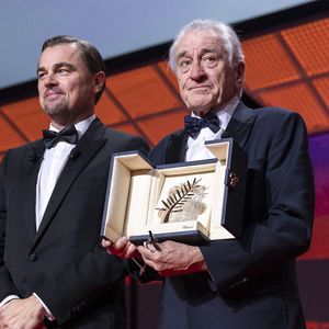 Leonardo DiCaprio et Robert De Niro (palme d'or d'honneur) - Les célébrités lors de la cérémonie d'ouverture du 78ème Festival International du Film de Cannes, le 13 mai 2025.

© Borde / Jacovides  / Moreau / Bestimage