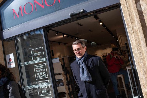 Philippe Palazzi, PDG du groupe Casino, photographié dans sa ville natale d'Aix-en-Provence, en France, le 12 mars 2024. Photo par Renaud Khanh/ABACAPRESS.COM