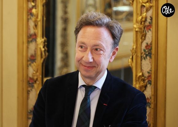 Stéphane Bern lors de sa nomination comme Pape du Patrimoine lors de la Saint Clément au restaurant Alain Ducasse Baccarat, à Paris, France, le 20 novembre 2025.

© Denis Guignebourg/Bestimage