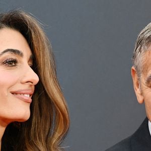 L'acteur américain George Clooney et l'avocate britannique Amal Clooney assistent à la première de Jay Kelly au 69e Festival du film de Londres du BFI à Londres, Angleterre, le vendredi 10 octobre 2025. Photo par Rune Hellestad/UPI/ABACAPRESS.COM